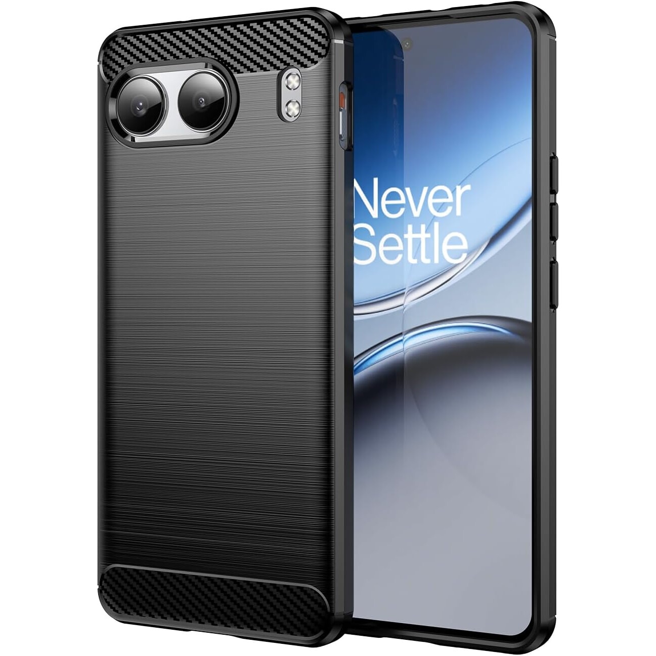 Husa pentru OnePlus Nord 4 Carbon Liquid Silicone negru