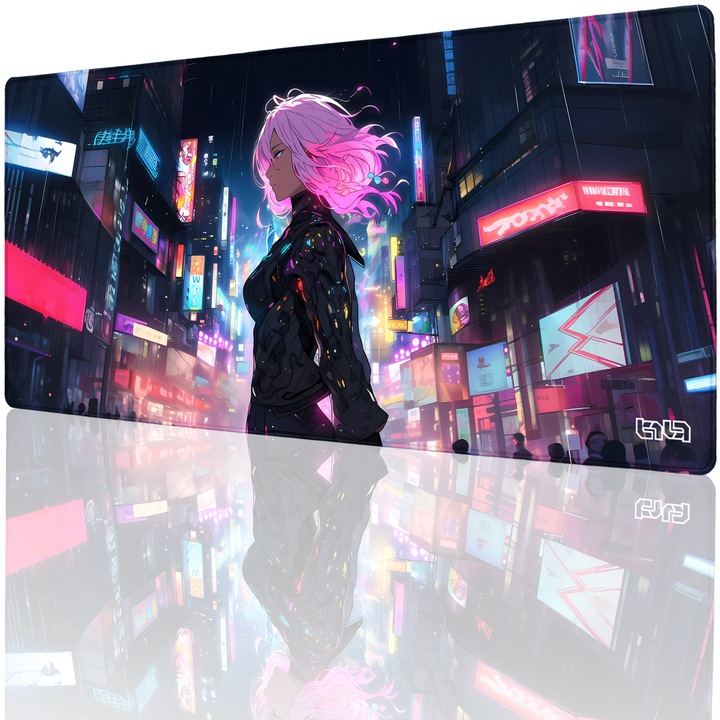 Mousepad TILT Pink Future, Wodoodporna, 90x40cm, Rozowy