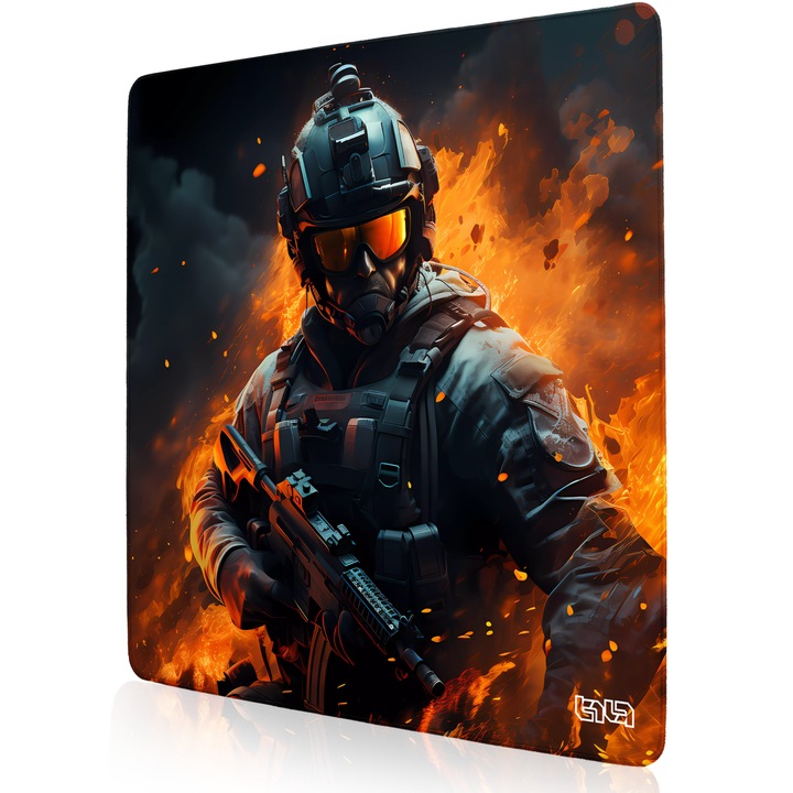 Mousepad TILT Modern War, 50x50cm, antiderapant, multicolor