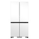 Frigider side by side cu 4 usi din sticla Hitachi, Total No Frost, 569 litri, H 184 cm, tehnologie Inverter, usa cu deschidere automata, compartiment vidare alimente 6 litri, compartiment legume/fructe, dispenser cuburi de gheata, alb
