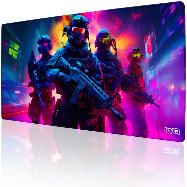 Mousepad, TILT Neon Squad, 100 x 50 cm, Multicolor