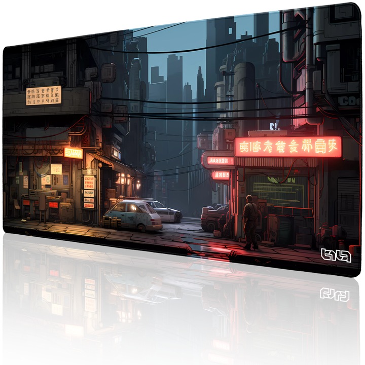 Mousepad TILT Mroczne Zakatki, 100x50cm, antiderapant, cusaturi manuale