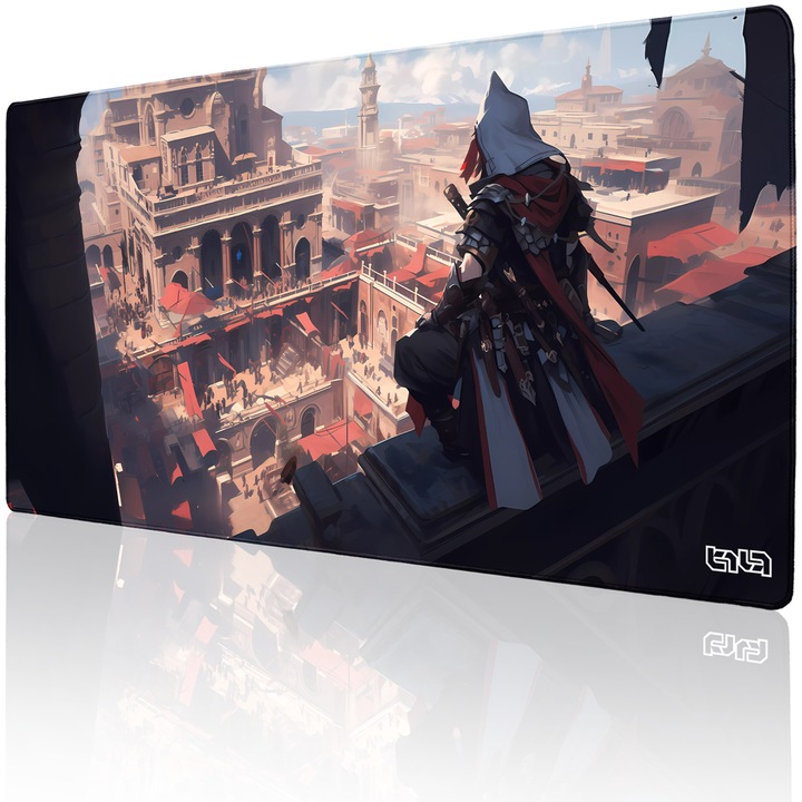 Mousepad TILT, antiderapant, cusaturi manuale, 100x50cm