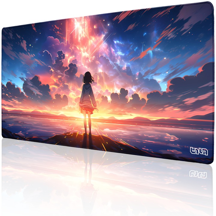 Mousepad TILT Beyond the Sky, 100x50cm, antiderapant, cusaturi manuale