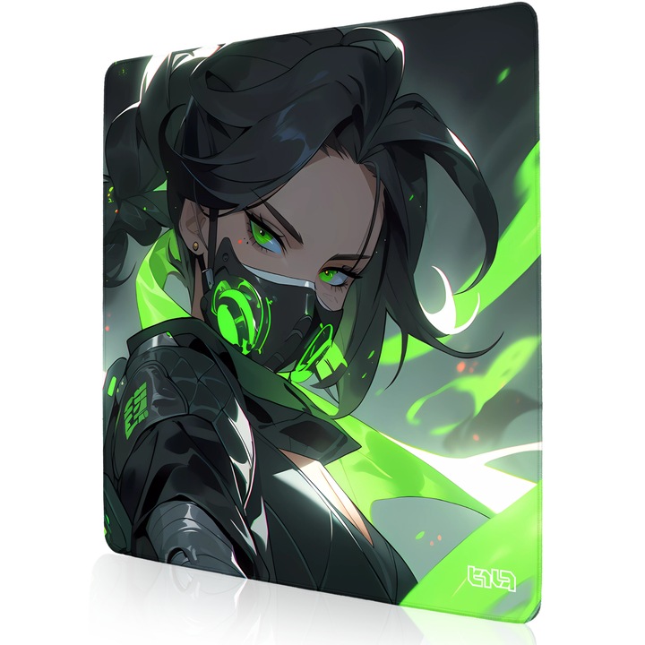 Mousepad TILT Viper, antialunecare, margini cusute manual, 50x50cm