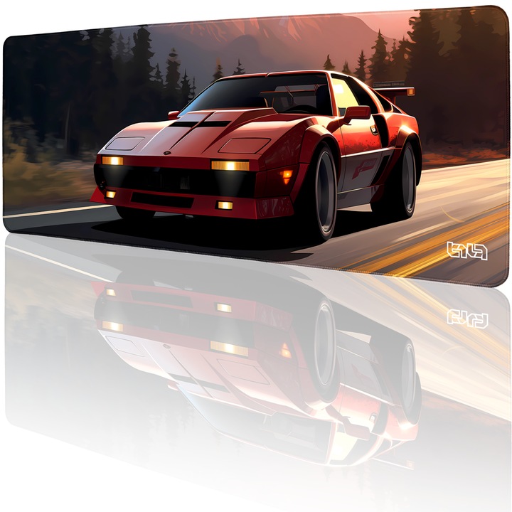 Mousepad TILT, antiderapant, cusaturi manuale, 80x30cm