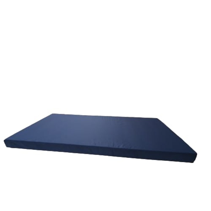 Burete cu husa impermeabila antialunecare Meli&Maia 160x80x5 cm albastru