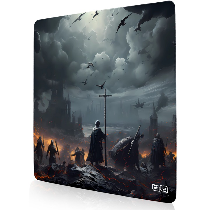 Mousepad Gaming TILT, 50x50cm, antiderapant, multicolor