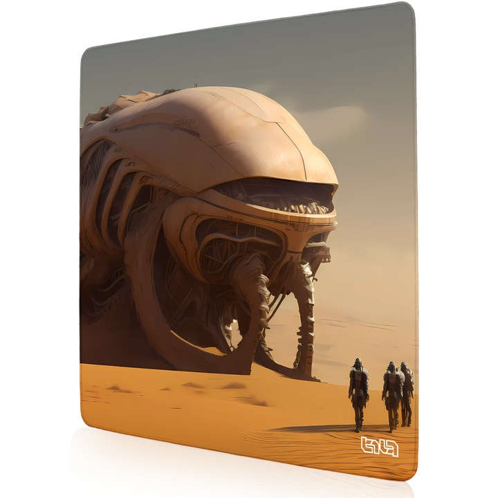 Mousepad TILT, antiderapant, cusaturi manuale, 50x50cm, multicolor