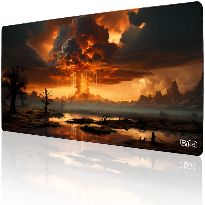 Mousepad TILT Boom, Antialunecare, Margine Cusuta Manual, 100x50cm, multicolor