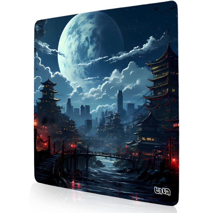 Mousepad TILT, 50x50cm, Antiderapant, Margine Cusuta Manual