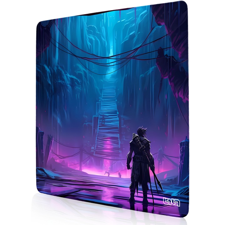 Mousepad TILT, antiderapant, cusaturi manuale, 50x50cm, multicolor