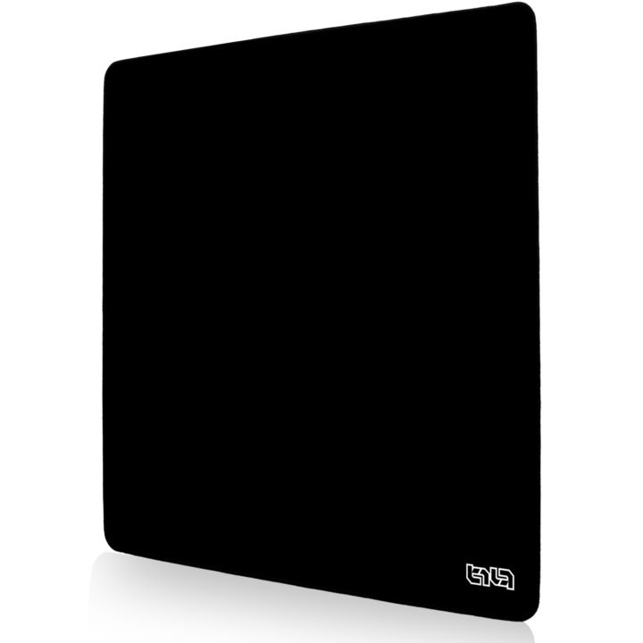 Set Mousepad TILT, antiderapant, cusaturi manuale, negru, 50x50cm