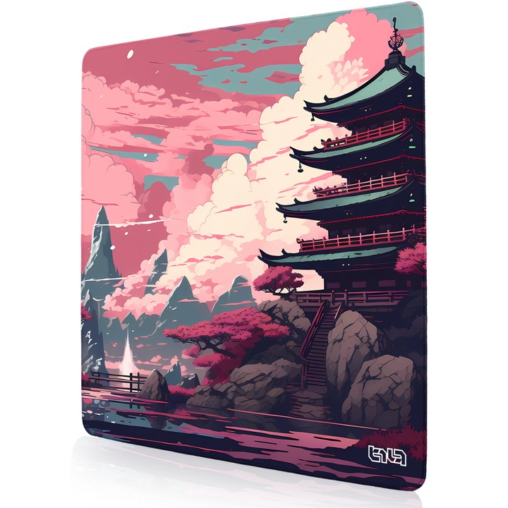 Mousepad TILT, antiderapant, cusaturi manuale, 50x50cm