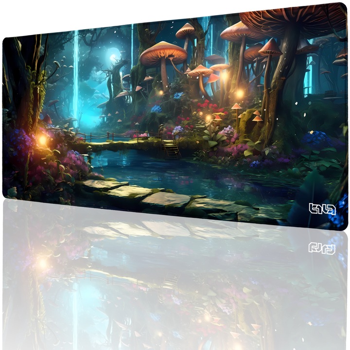 Mousepad TILT antiderapant, cusaturi manuale, 90x40cm