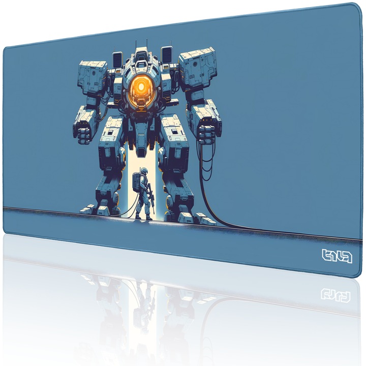 Mousepad TILT Mech Era, antiderapant, margini cusute manual, 100x50cm