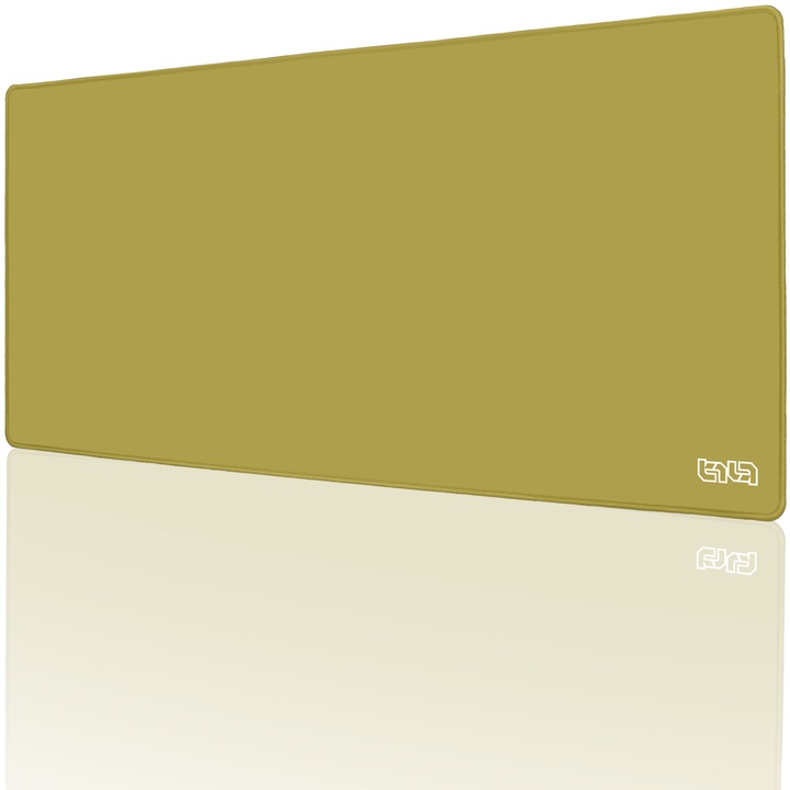 Mousepad TILT Golden Barley, antiderapant, margini cusute manual, 90x40cm