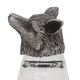 Pahar de whisky cu design unic, cap de vulpe, metal si sticla, set pentru baruri si petreceri