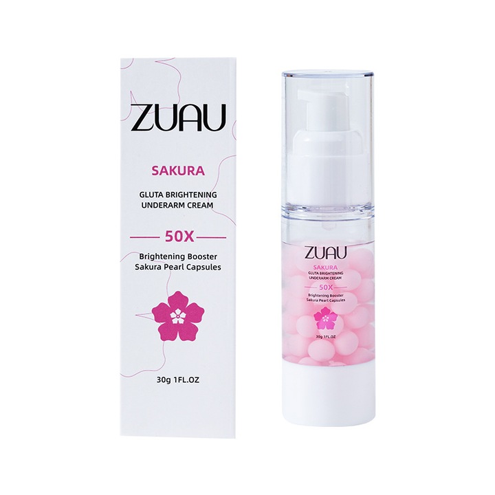 Zuau testápoló krém hónaljra, Sakura kivonat és Glutation, 30ml