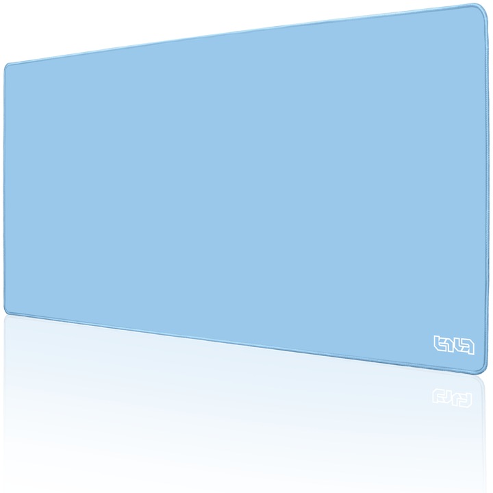 Подложка за мишка TILT Summer Sky, 100x50 см, неплъзгаща се, с ръчно зашити ръбове, синя
