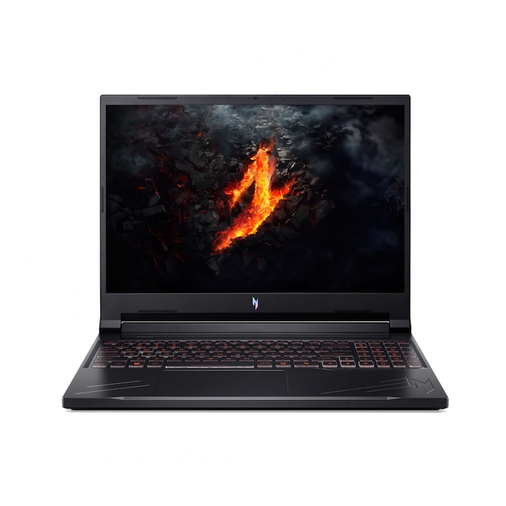 Laptop Gaming Acer Nitro V16 ANV16 Procesor AMD Ryzen 7 8845HS 16M Cache, up to 5.10 GHz, 16" FHD+, 16GB DDR5, 1TB SSD, NVIDIA GeForce RTX 4060 @8GB, Negru