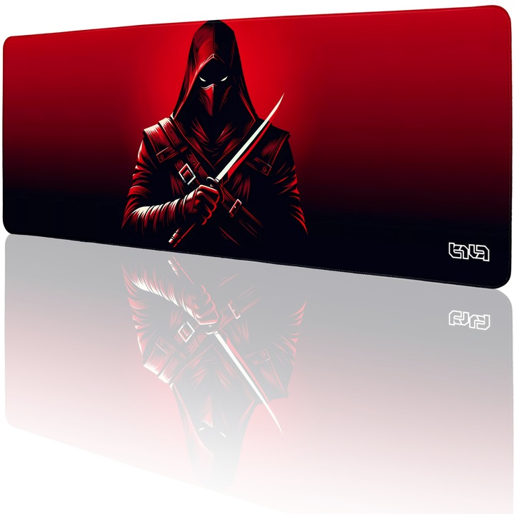 Mousepad, TILT, Asasyn, impermeabil, rosu, 80x30cm