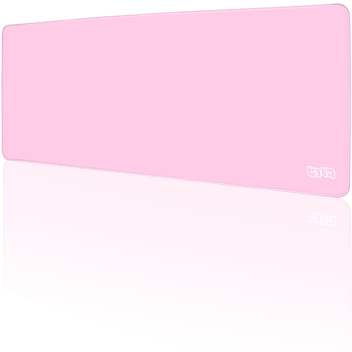 Mousepad, TILT, antiderapant, cusaturi manuale, roz, 80x30cm