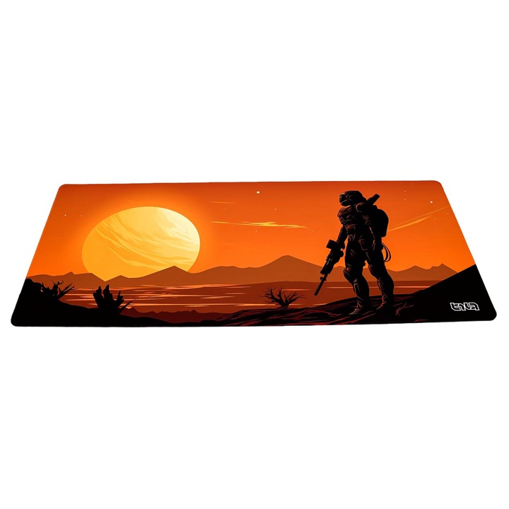 Mousepad gaming, TILT, antiderapant, 90 x 40 cm, multicolor