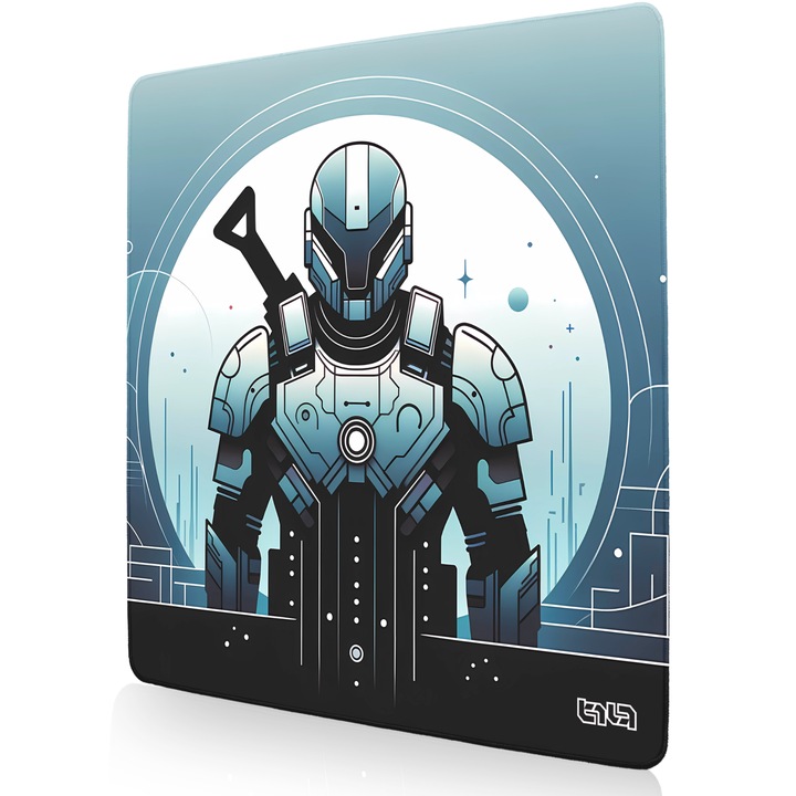 Mousepad TILT Future Guardian, antiderapant, cusaturi manuale, 50x50cm