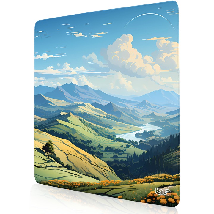 Mousepad TILT Idyllic Landscape, antiderapant, 50x50cm