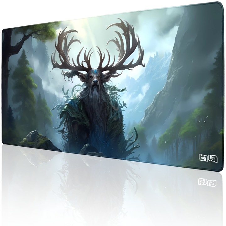 Mousepad, TILT, antiderapant, cusaturi manuale, 100x50cm, multicolor