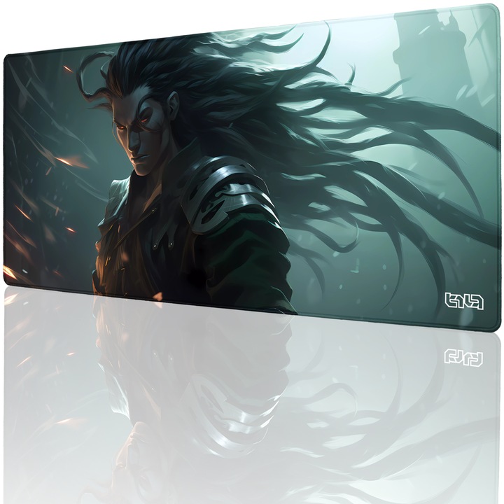 Mousepad, TILT Ostatni Samuraj, antiderapant, cusaturi manuale, 90x40cm, multicolor