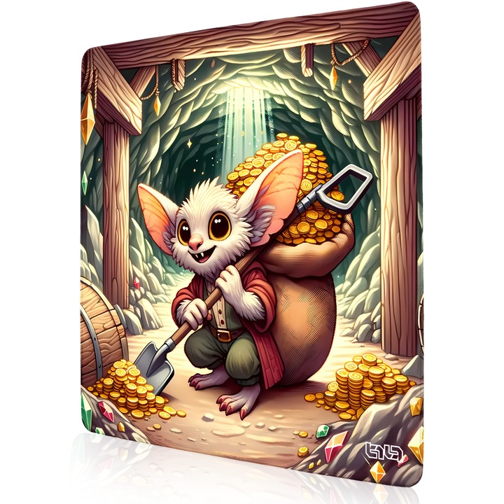 Mousepad, TILT, impermeabil, multicolor, antiderapant, 50x50cm