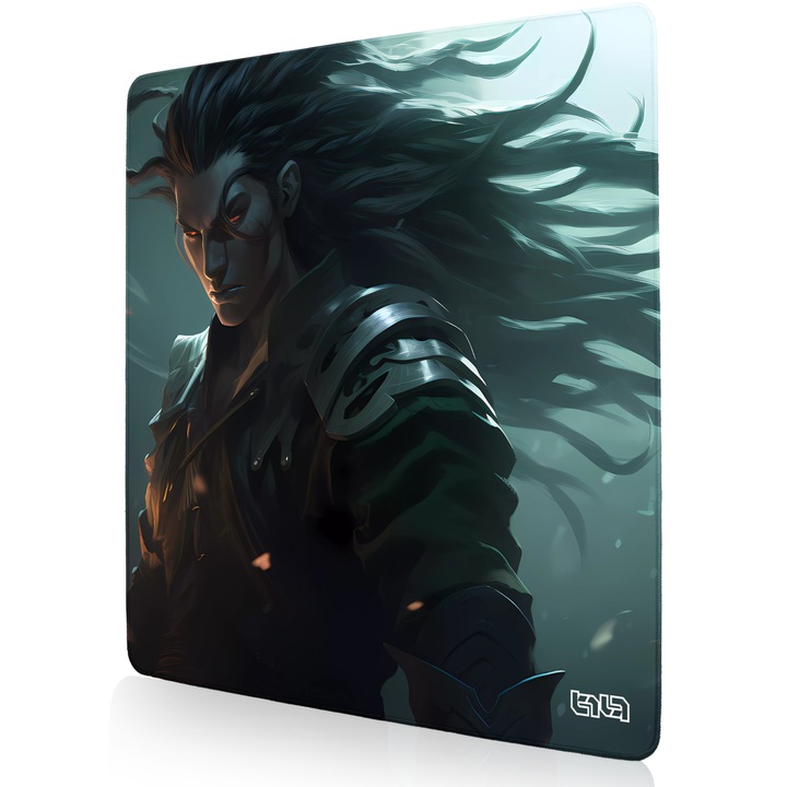 Mousepad, TILT, Ostatni Samuraj, antiderapant, cusaturi manuale, 50x50cm, multicolor