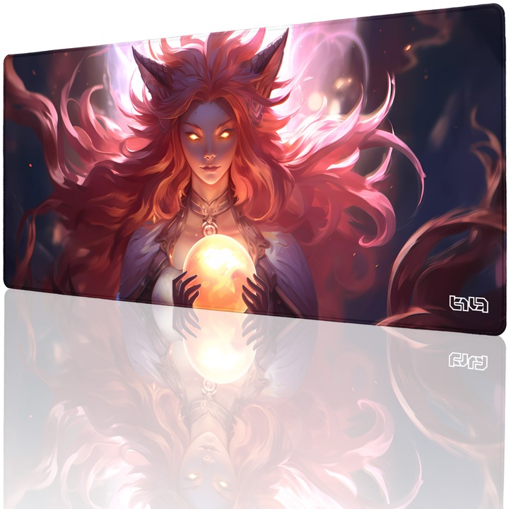 Mousepad, TILT, multicolor, antiderapant, cusaturi manuale, 90x40cm