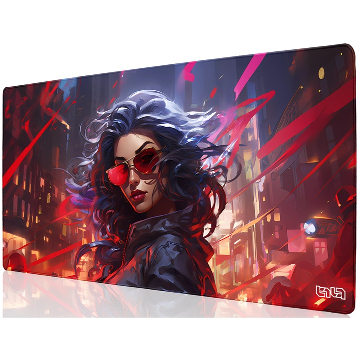 Mousepad, TILT, 100x50cm, antiderapant, cusaturi manuale, multicolor