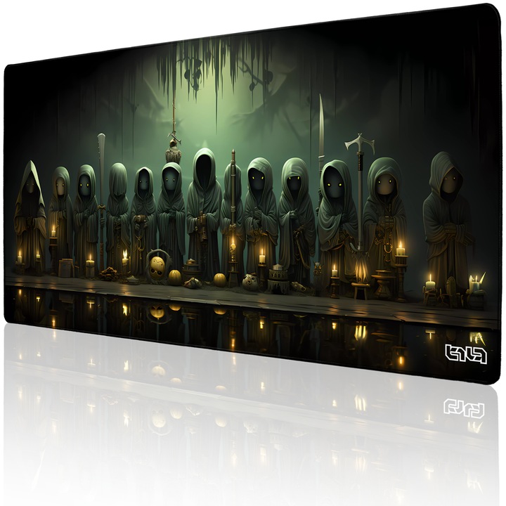 Mousepad, TILT, multicolor, 100x50cm, antiderapant, cusaturi manuale, multicolor