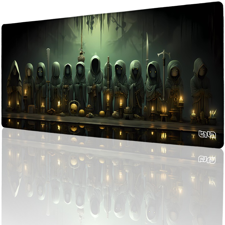 Mousepad, TILT, 90x40cm, antiderapant, cusaturi manuale, multicolor