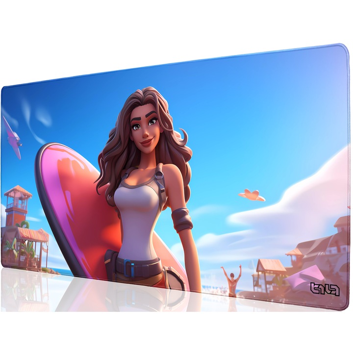 Mousepad, TILT, antiderapant, multicolor, cusaturi manuale, 100x50cm