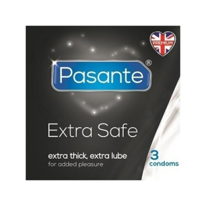 Кондоми Pasante, Extra Safe, 3 бр