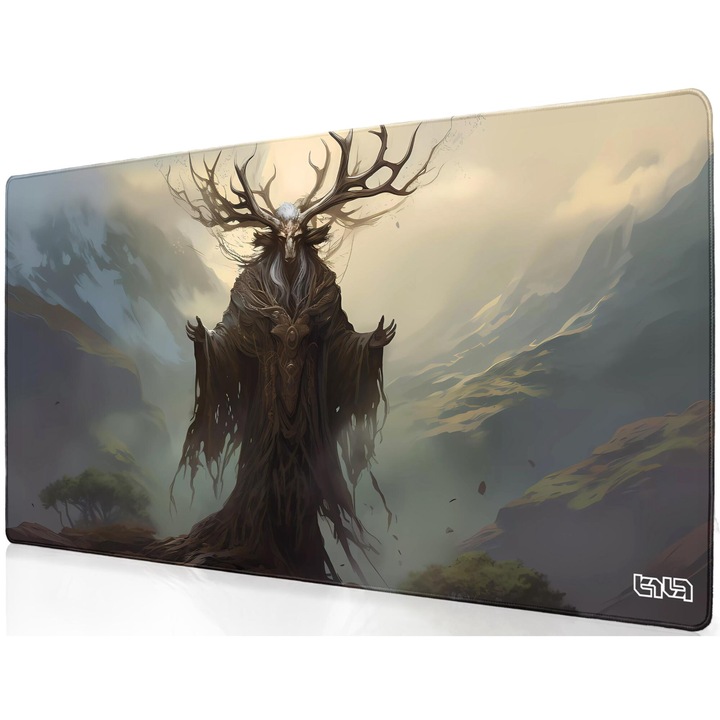 Mousepad, TILT, antiderapant, Majestic Druid, cusaturi manuale, multicolor, 100x50cm