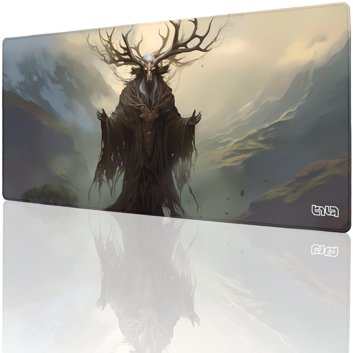 Mousepad, TILT, antiderapant, cusaturi manuale, 90x40cm, multicolor