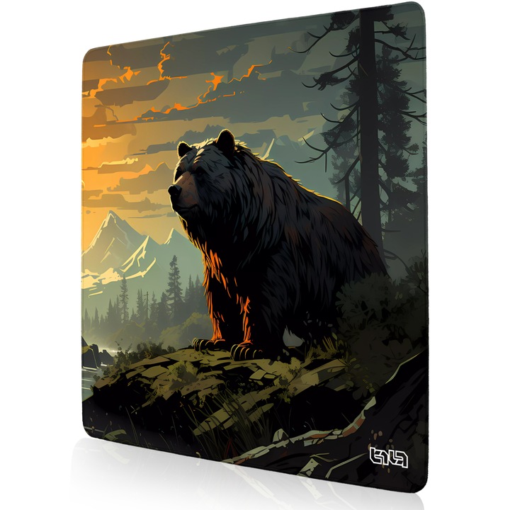 Mousepad TILT, antiderapant, cusaturi manuale, 50x50cm