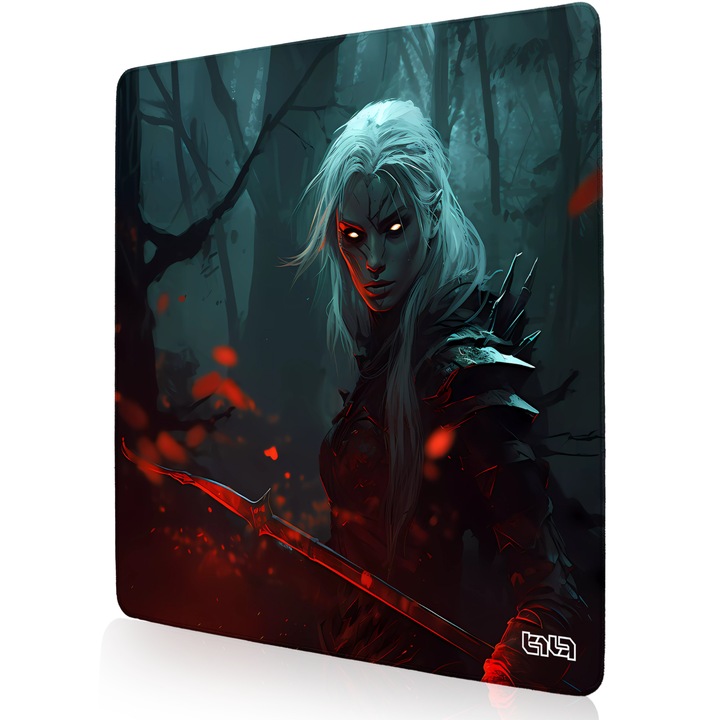 Mousepad TILT, antiderapant, cusaturi manuale, 50x50cm