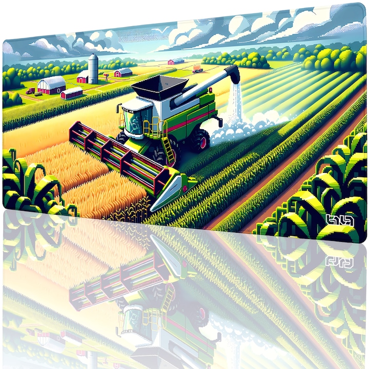 Mousepad, TILT, 90x40cm, antiderapant, cusaturi manuale, multicolor