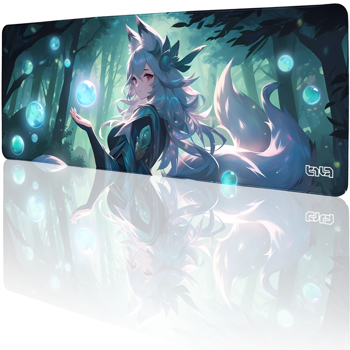 Mousepad, TILT, antiderapant, cusaturi manuale, multicolor, 80x30cm