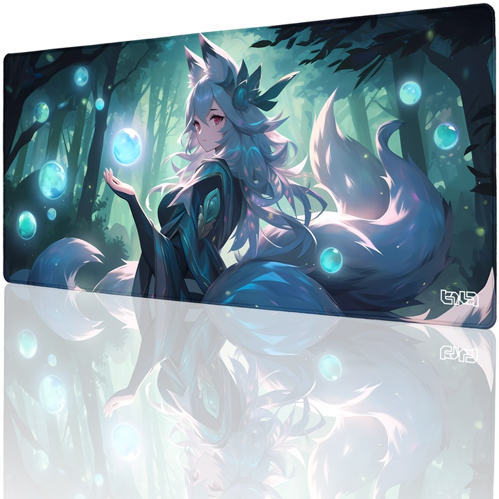 Mousepad, TILT, antiderapant, cusaturi manuale, 90x40cm, multicolor