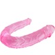 Dildo Dublu DEACOWER, Stimulare G-spot si P-spot, U-Shape, Material TPE, 29.8cm