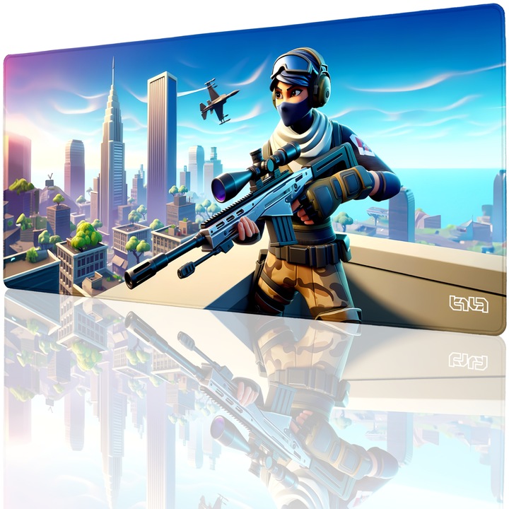 Mousepad, TILT, antiderapant, cusaturi manuale, 90x40cm, multicolor