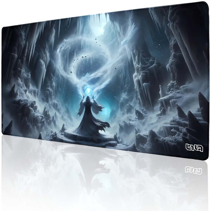 Mousepad, TILT, antiderapant, cusaturi manuale, 100x50cm, multicolor